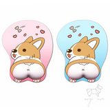 Bouncy Butt Corgi Wrist Support Mouse Pad