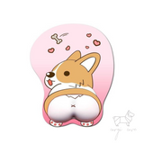 Bouncy Butt Corgi Wrist Support Mouse Pad