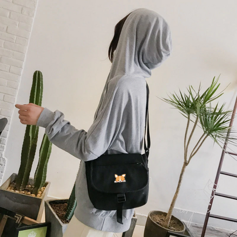 Corgi-the-Explorer Crossbody Bag