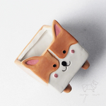Let-It-Grow Ceramic Corgi Planter Pots