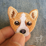 Lookin’-at-Me? Corgi Iron-on Patch