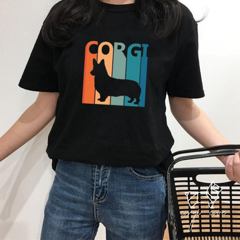 Vintage Vibes Polychromatic Corgi Tee
